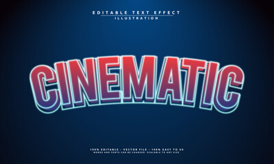 Editable cinematic 3D text effect template, perfect for business branding, logos, and professional design projects