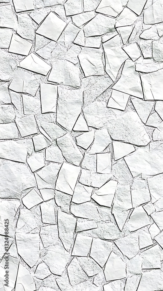 Aufkleber abstract white stone wall texture with irregular shapes and subtle patterns