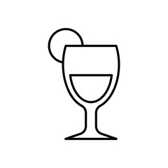 Half Lemonade vector icon