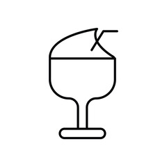 Frozen Margarita vector icon