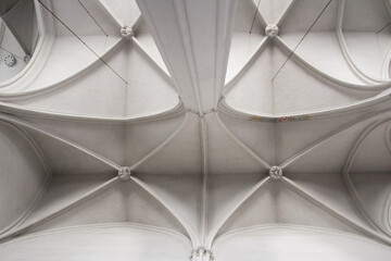 A breathtaking view of the ceiling in St. Augustine Church in Vienna, Austria