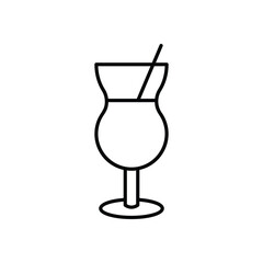 Peach Iced Tea vector icon