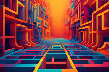 Construcciones Geométricas Imposibles con Efecto de Profundidad Infinita