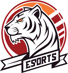 Tiger head mascot logo design