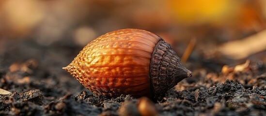Autumnal Acorn: A Macro Perspective of Nature's Jewel