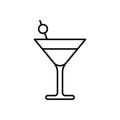 Lychee Martini vector icon