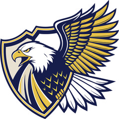 eagle shield with wings
