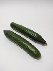 cucumber on white background 