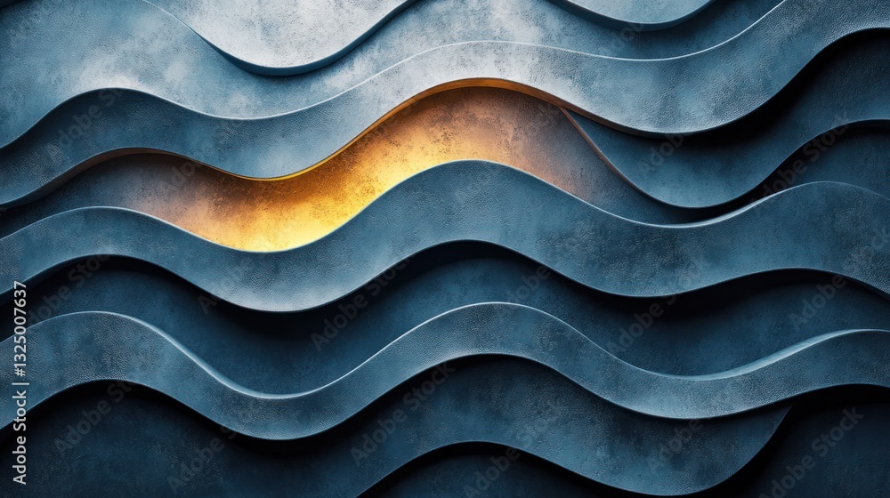 Poster clean, modern wave-like texture with subtle gradient lighting