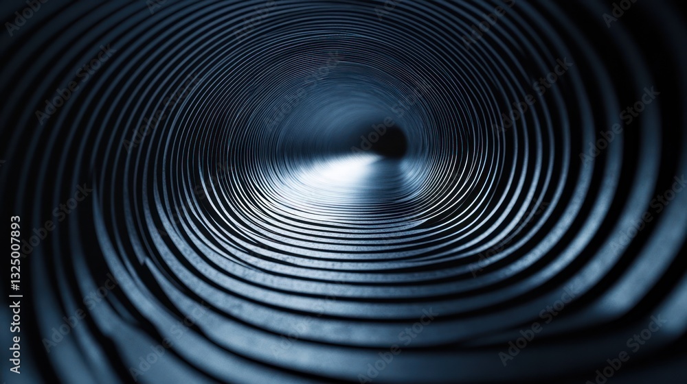 Poster concentric arcs forming a minimalistic futuristic pattern