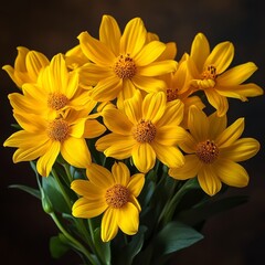 Fototapeta premium Heliopsis blooms in sunny hues