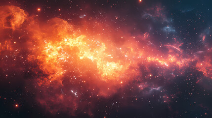 Sparks from the fire. Nebula Sparks. Illustration