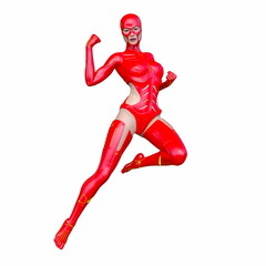 サイバーウーマン　3DCGレンダリング