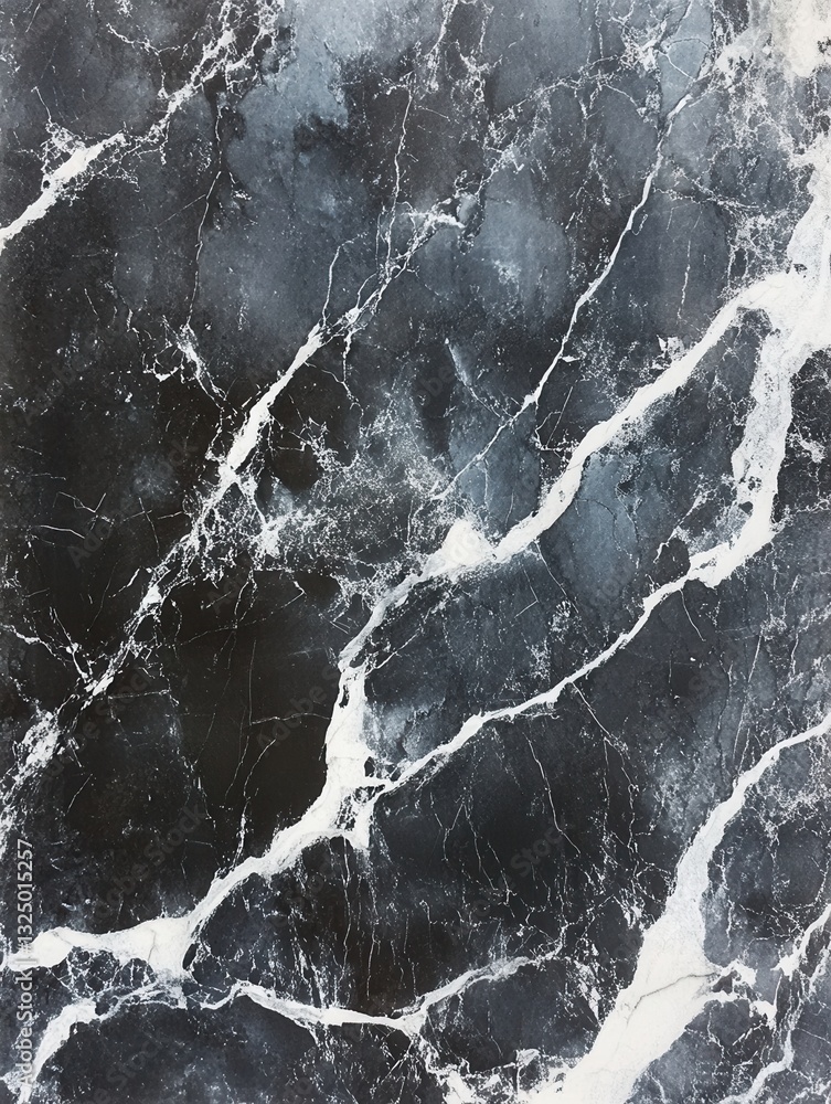 Poster elegant marble texture featuring cool gray tones and white veins for a sophisticated background suit