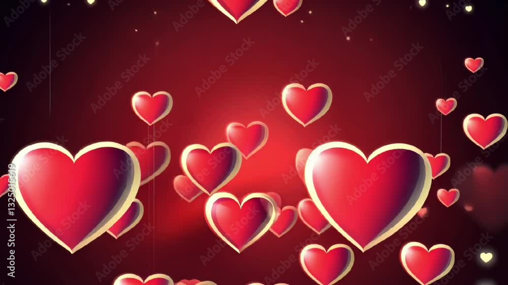 Poster valentine background with hearts also use for different type of backgrounds.