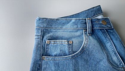 blue jeans in the pocket of jeans