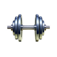 Fototapeta premium Sleek Stainless Steel Dumbbell – Precision and Strength