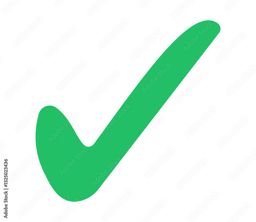 Aufkleber green check mark icon with correct, accept checkmark icons tick box checked, approved sign. SVG