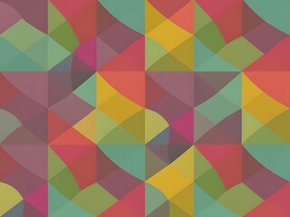 Fototapeta premium Colorful geometric abstract pattern, seamless design, vibrant shades, mosaic, background, modern art, textile, design element.