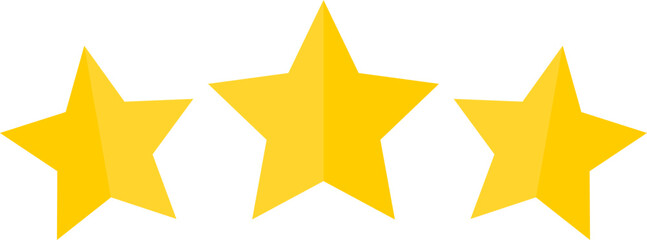 3 three stars icon. SVG