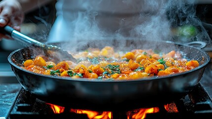Delicious Gnocchi Cooking in a Pan: A Culinary Delight