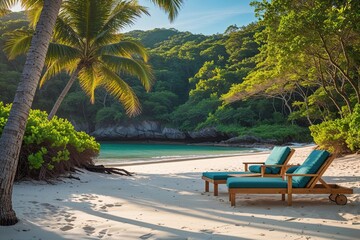 Secluded Beach Tranquility: A Relaxing Escape to Nature's Paradise