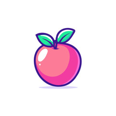 Peach Icon | Crisp & Vibrant Digital Artwork.
