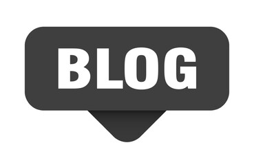 blog sticker. blog sign on transparent background