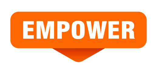 empower sticker. empower sign on transparent background