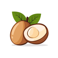 Sapodilla Icon | Crisp & Aesthetic Vector Graphic.
