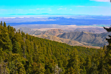 Chiricahua Mountains are rugged, remote beauty in Southeast Arizona landscape in Southwest region of United States