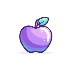 Apple Icon – Simple and Clean Design Vector Illustration
