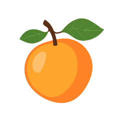 Apricot Icon – Simple and Clean Design, Vector Illustration, Fruit Design, Apricot Symbol, Healthy Food Icon, Minimalistic Style, Natural Elements, Fresh Fruit, Organic Design, Creative Graphic, Healt