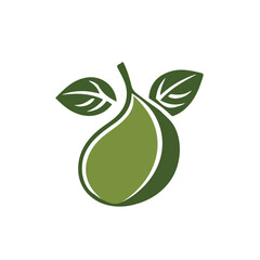 Avocado Icon – Simple and Clean Design, Minimalistic Vector Illustration, Healthy Avocado Symbol, Organic Fruit Design, Fresh Food Icon, Modern Digital Artwork, Flat Design Illustration, Natural Eleme