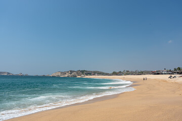 El Faro de Bucerias beach in the municipality of Aquila, Michoacan, Mexico. buserias, vuserias, vucerias.