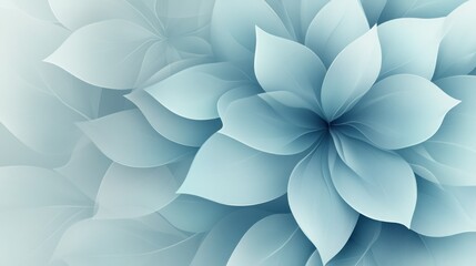 Light Blue Floral Abstract Background