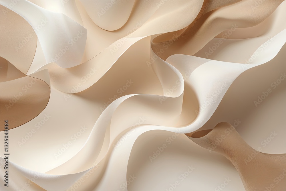 Poster subtle interplay of cream and beige in a soft abstract background design