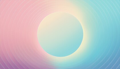 Abstract pattern with Circle in Soft gradient pastel background in sweet color. Generated image