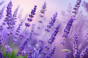 Obraz premium Soft Lavender and Lilac Overlay Background Design for Elegant Aesthetics
