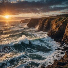 Obraz premium atlantic ocean coast