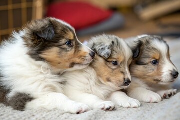 group of puppies