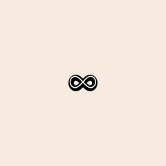 Infinity Symbol icon flat vector design. 
