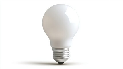A dimmable LED light bulb with a sleek modern design, white background