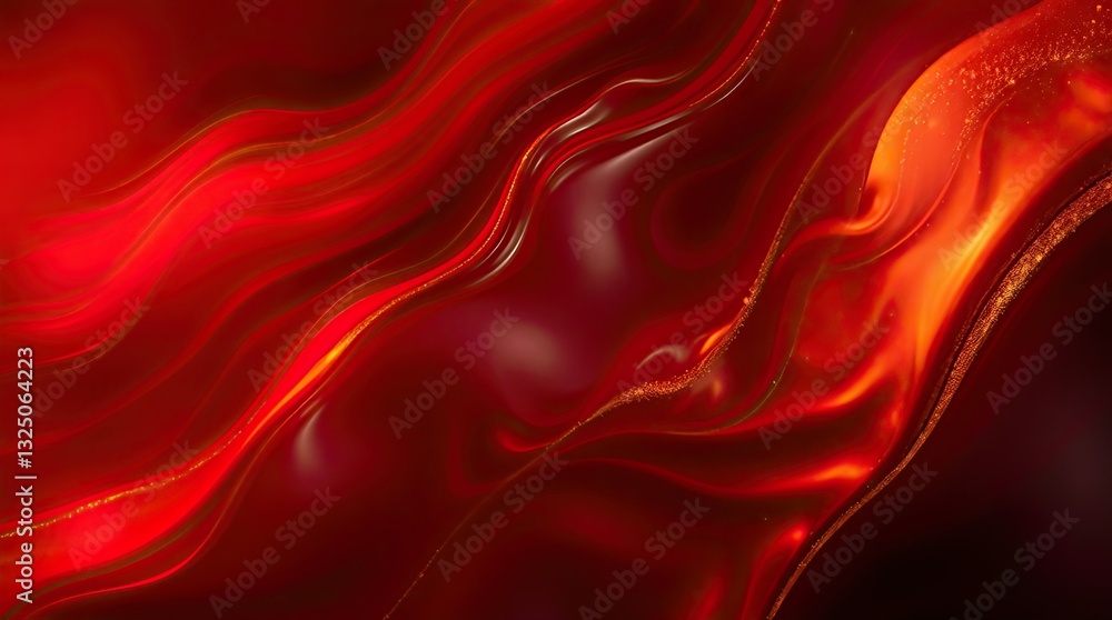 Poster swirling patterns of red and orange create a mesmerizing backdrop that evokes feelings of warmth ene