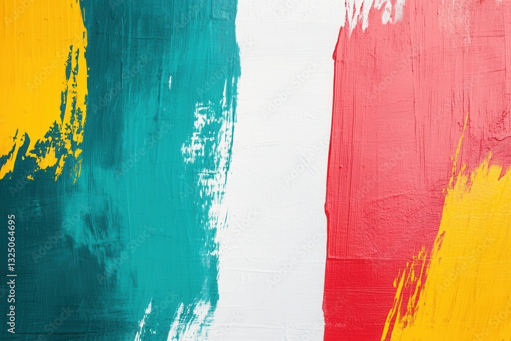 Poster bold abstract background with vibrant paint strokes for artistic inspiration and creative expression