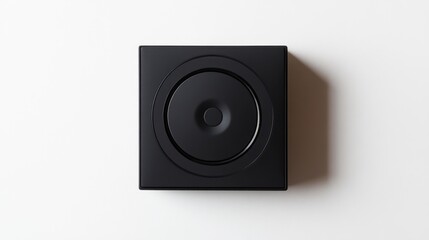 Obraz premium A smart home switch with a sleek design placed on a white background