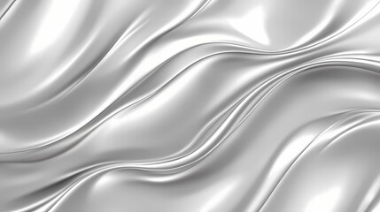 abstract silver metallic waves