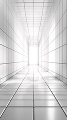 Fototapeta premium Minimalist shifting white squares with subtle depth and a clean