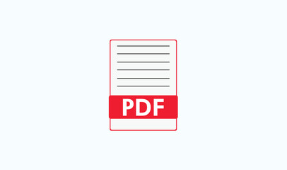 PDF file icon vector illustration