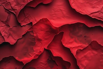 Vibrant Crimson Paper Texture with Retro Aged Design in Bright Abstract Red